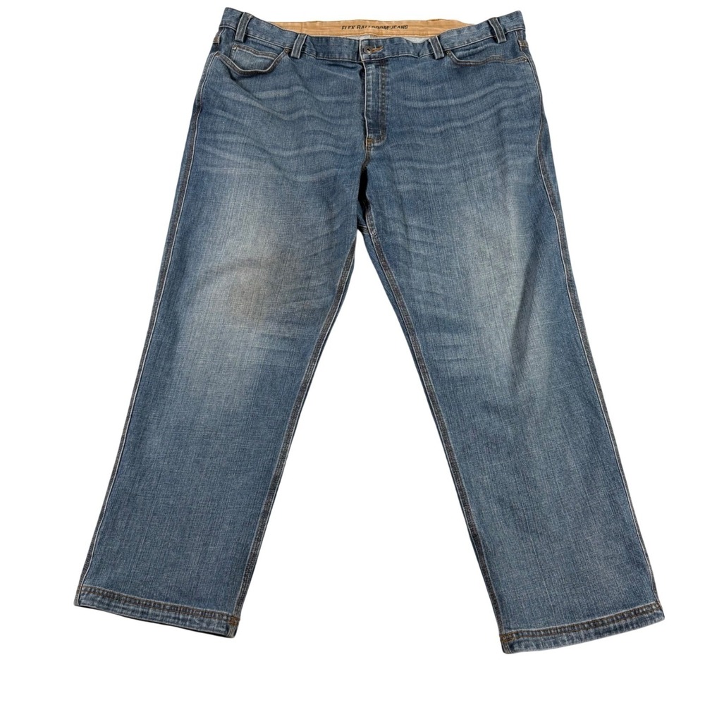Duluth Trading Co Flex Ballroom Jeans Mens 46x30 Relaxed Fit Blue Denim Pants